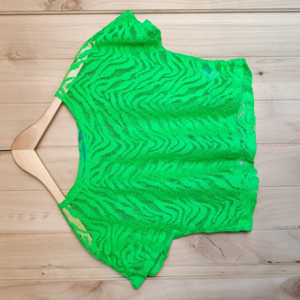 Cody Simpson Bright Green Crop Top